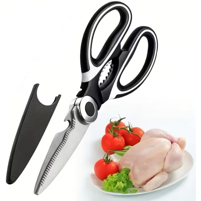 Meal Prep With Chicken - Gunting Dapur Stainless Steel Multifungsi dengan
