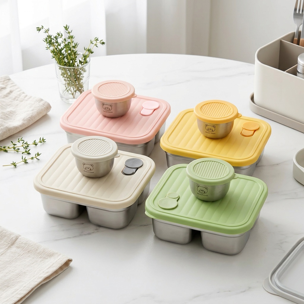 Meal Prep Kinder - Kotak Makan Bento Stainless Steel 304