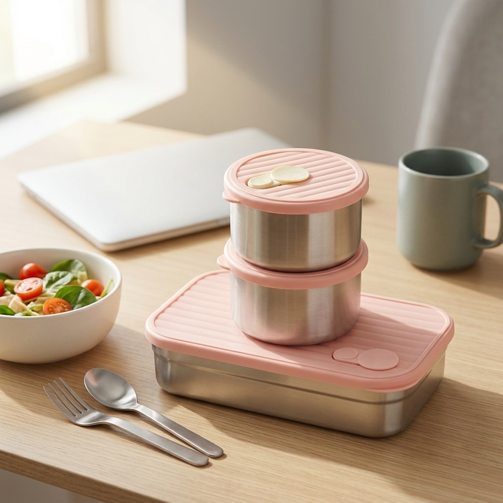 Meal Prep Kinder - Set Kotak Makan Bento Aman untuk