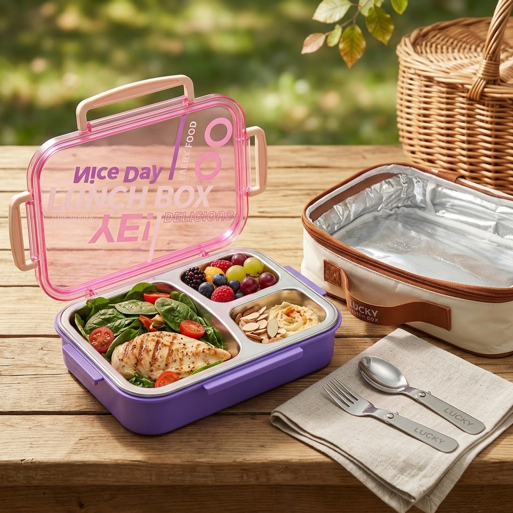 Meal Prep Kinder - Kotak Bento Stainless Steel 304 yang