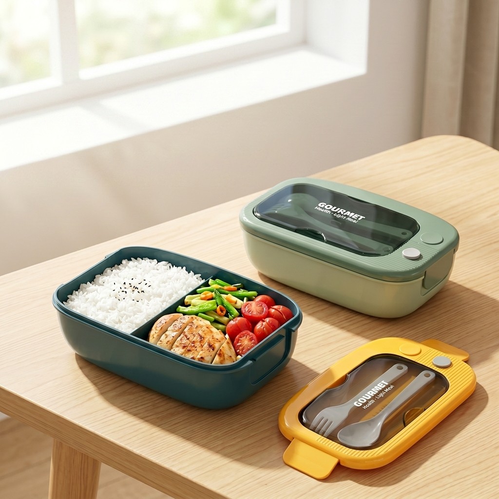 Meal Prep Kinder - Kotak Bento Plastik untuk Microwave 2