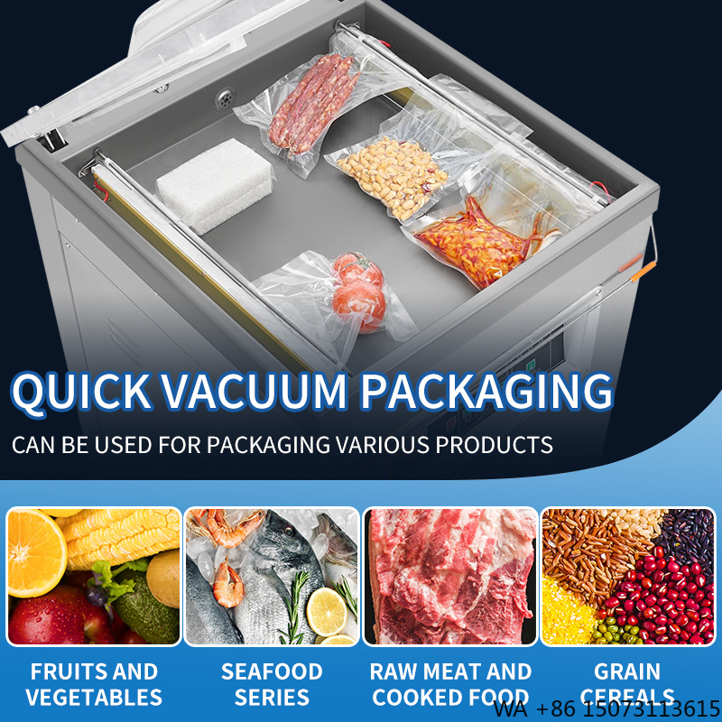 Meal Prep Food - DZ-500 Mesin Pengemas Vakum Makanan Semi-Otomatis