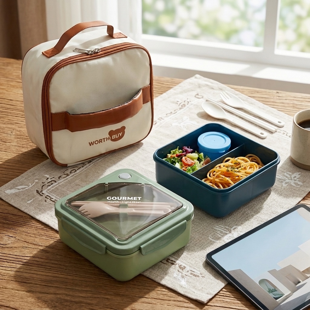 Meal Prep Kinder - Kotak Makan Siang Bento Plastik untuk