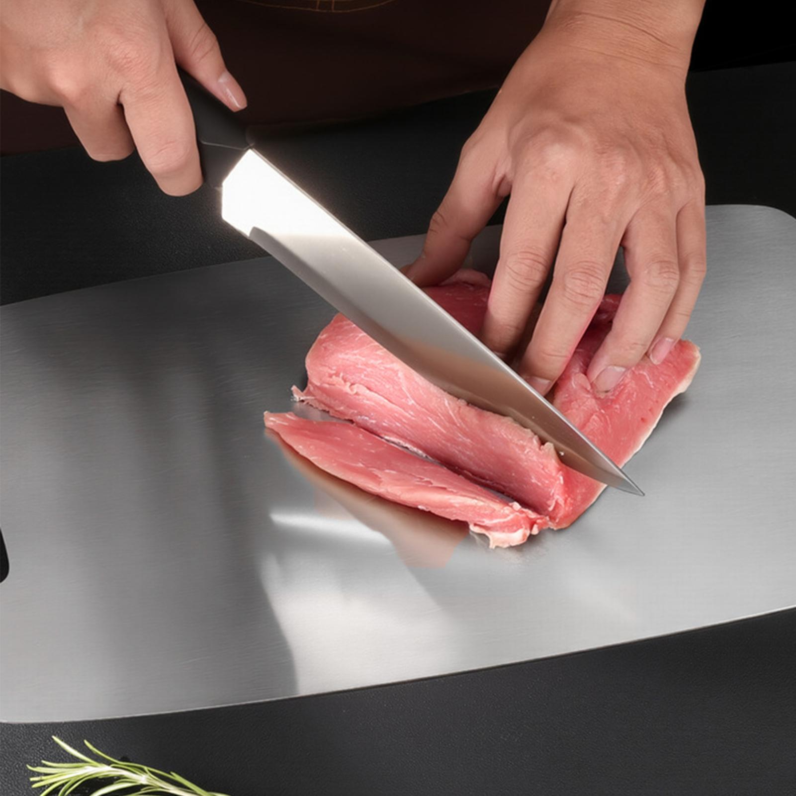 Meal Prep With Chicken - Papan Pemotong Daging Stainless Steel Untuk