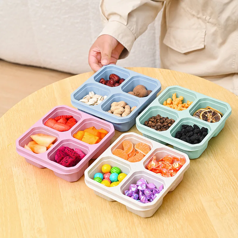 Meal Prep Kinder - Kotak makan ringan 4 kisi untuk