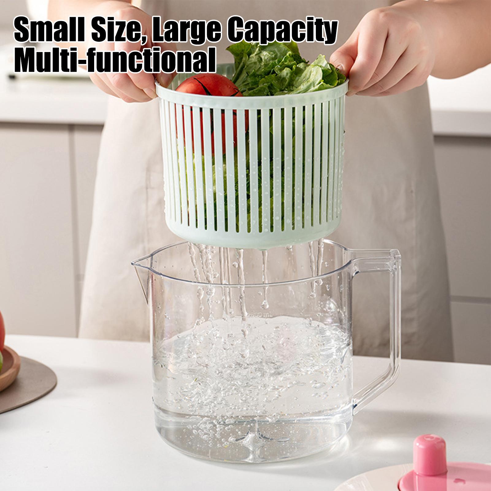 Keranjang Pemutar Salad Manual - Meal Prep Manual ulasan dan harga