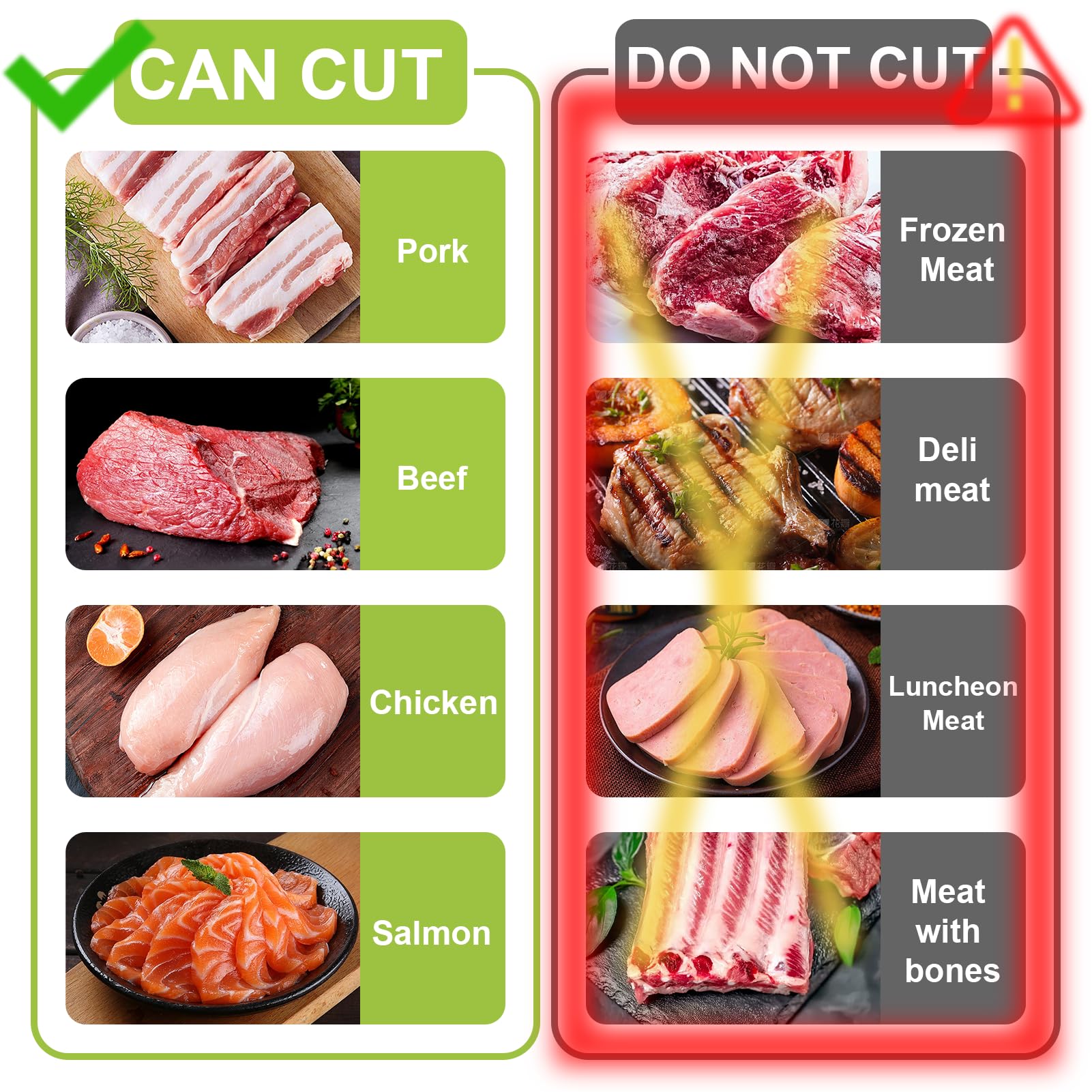 Pemotong Daging Segar Manual u - Meal Prep Manual ulasan dan harga
