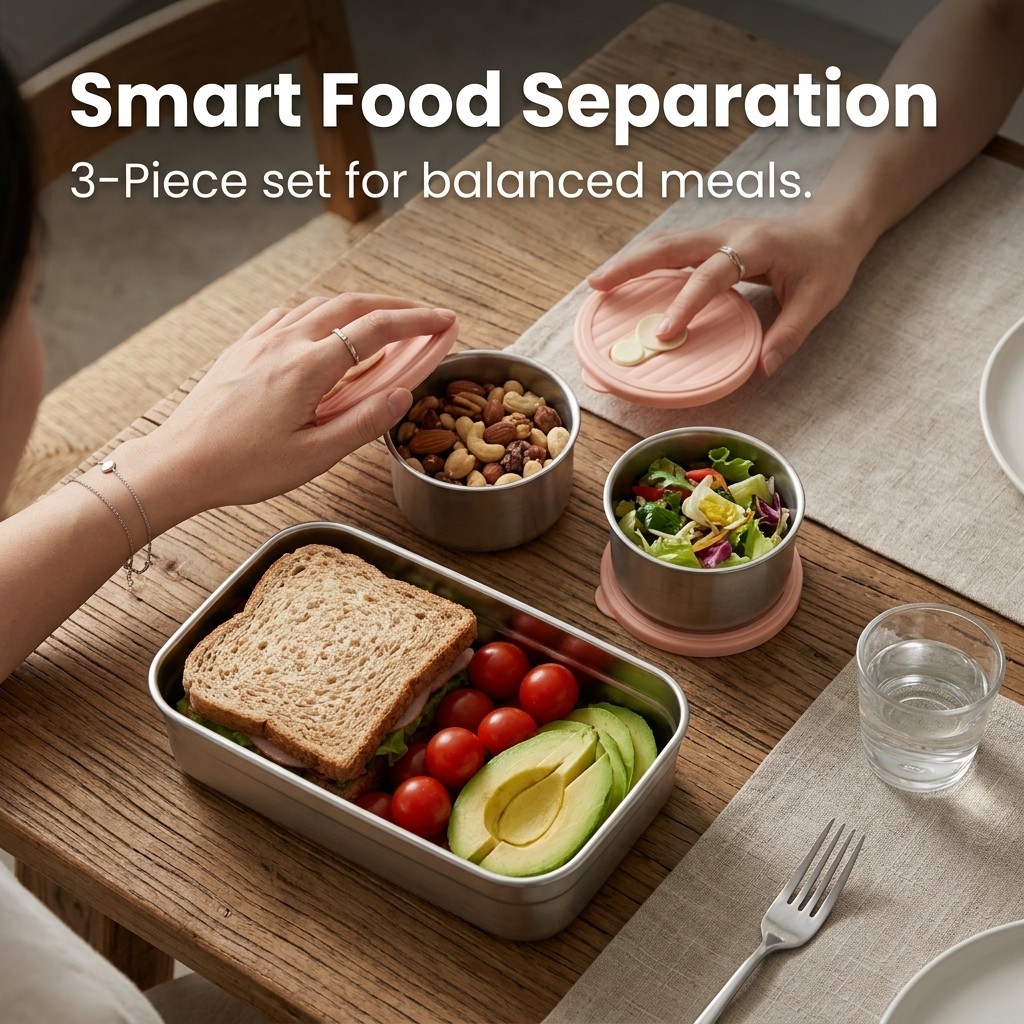 Set Kotak Makan Bento Aman unt - Meal Prep Kinder ulasan dan harga