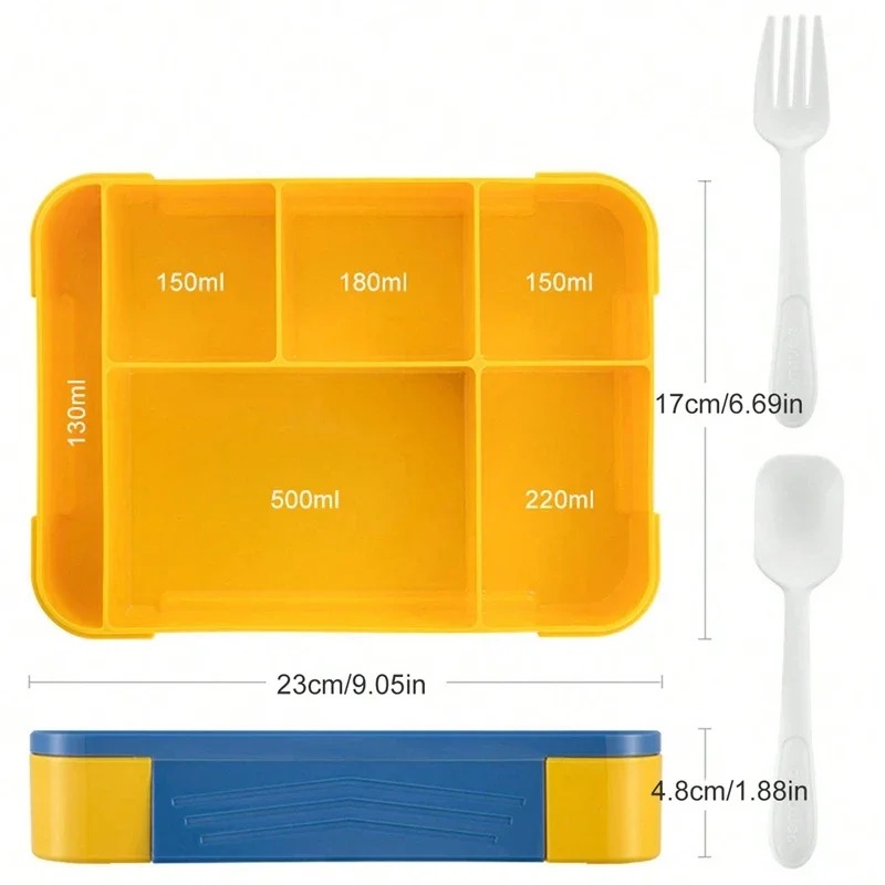 Kotak Makan Bento 1330ML untuk - Meal Prep Kinder ulasan dan harga