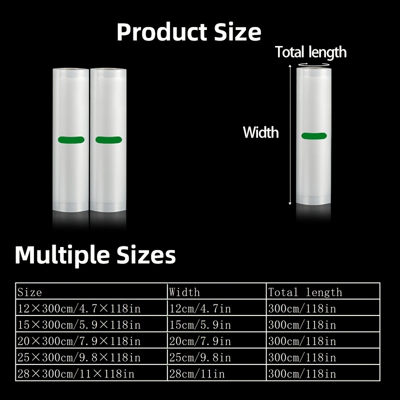 2-Pack Gulungan Plastik Vakum  - Meal Prep Vacuum Sealer ulasan dan harga