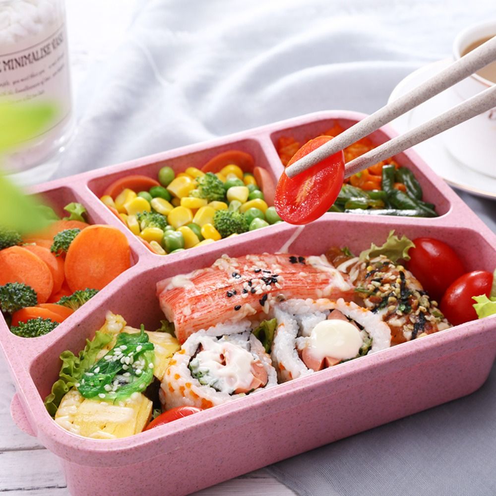 4 kompartemen kotak Bento anak - Meal Prep Kinder ulasan dan harga