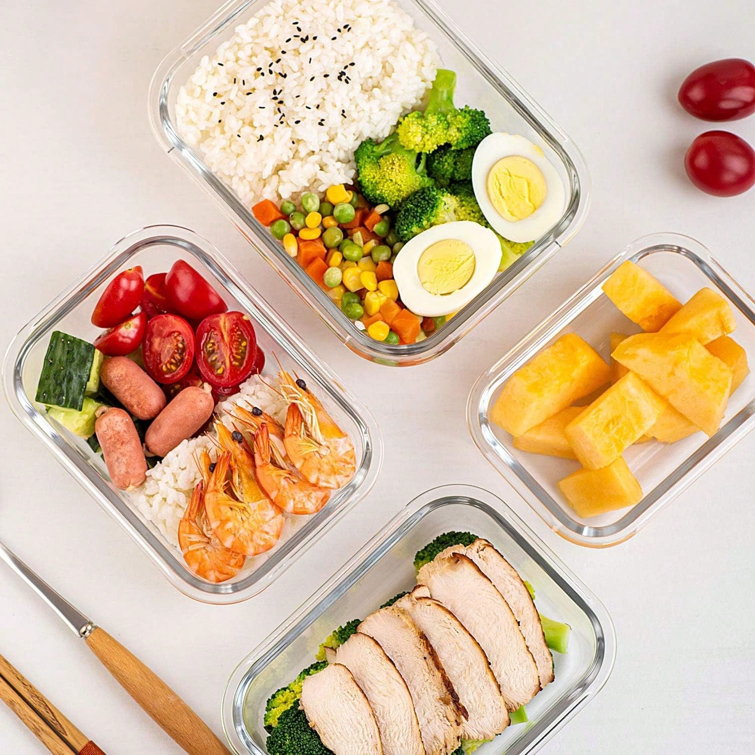 10 Wadah Makanan Kaca, Wadah P - Meal Prep Food ulasan dan harga