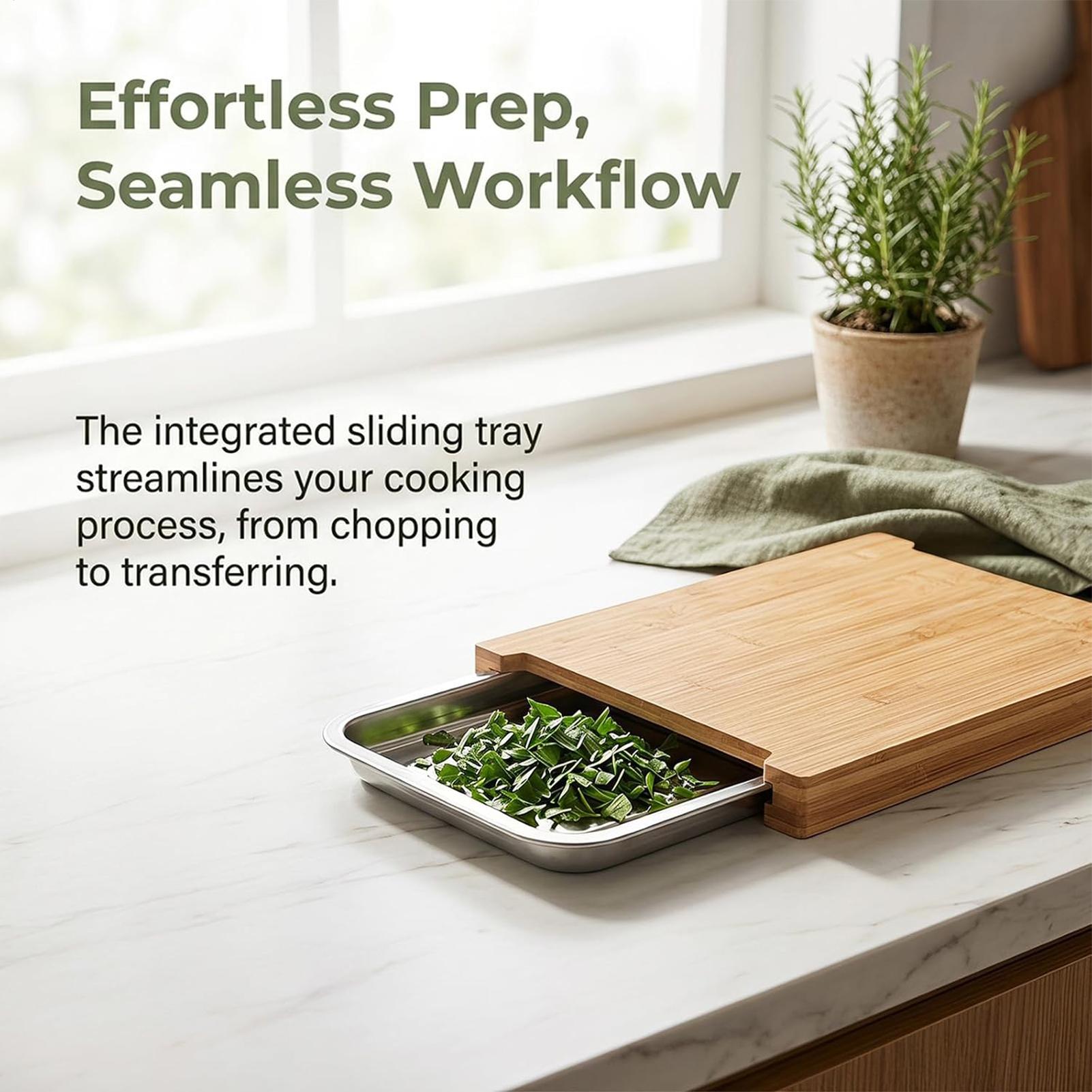 Papan Pemotong Kayu Anti-Selip - Meal Prep Food ulasan dan harga