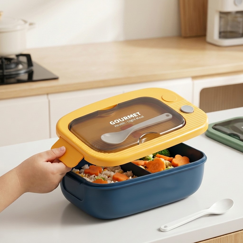 Kotak Bento Plastik untuk Micr - Meal Prep Kinder ulasan dan harga