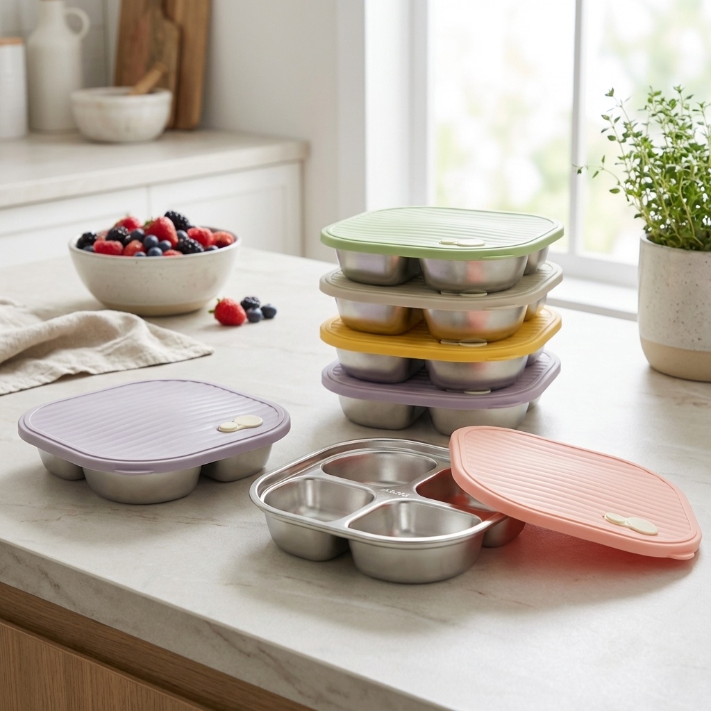Kotak Makan Bento Stainless St - Meal Prep Diet ulasan dan harga