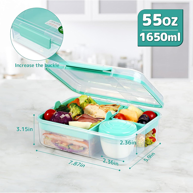 Kotak Makan Bento 4 Komparteme - Meal Prep Kinder ulasan dan harga