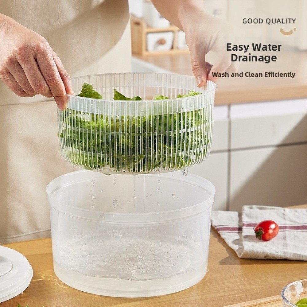 Pengering Sayuran Manual Putih - Meal Prep Manual ulasan dan harga
