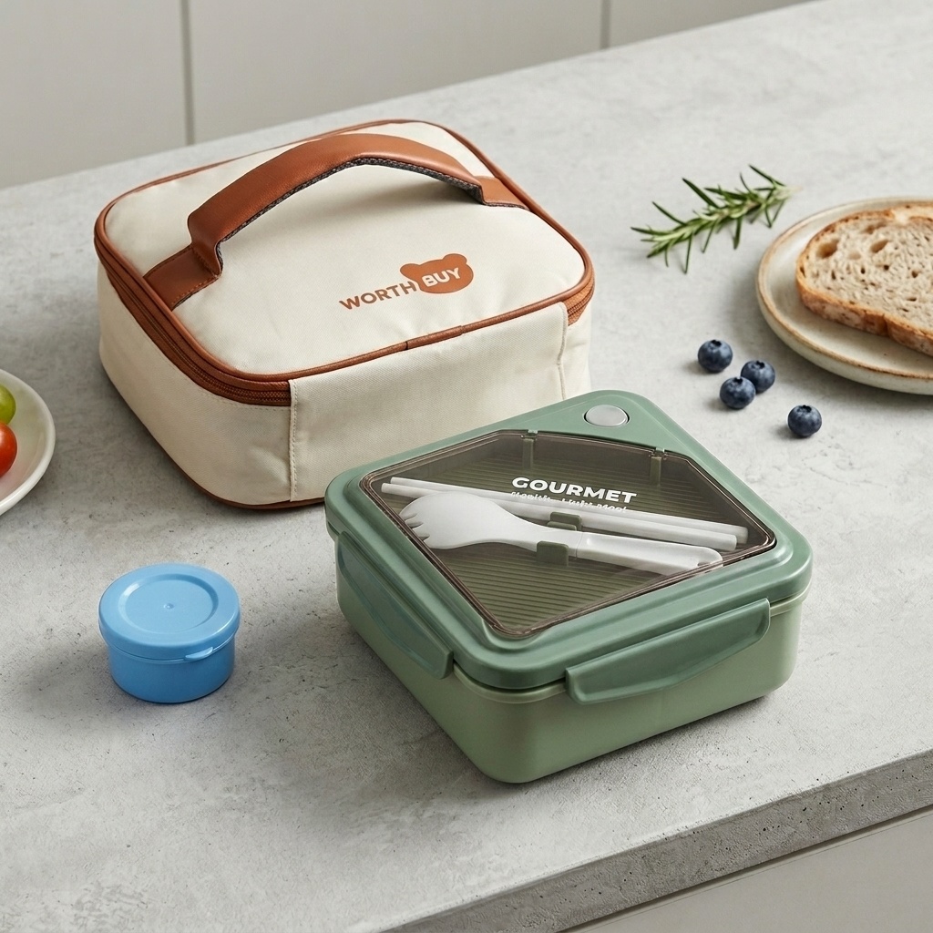 Kotak Makan Siang Bento Plasti - Meal Prep Kinder ulasan dan harga