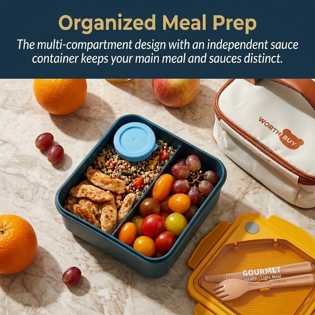 Kotak Makan Siang Bento Plasti - Meal Prep Kinder ulasan dan harga