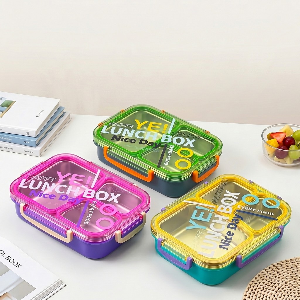 Kotak Makan Bento Stainless St - Meal Prep Kinder ulasan dan harga