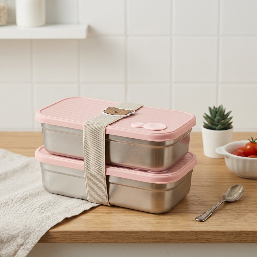 Kotak Makan Bento Stainless St - Meal Prep Kinder ulasan dan harga