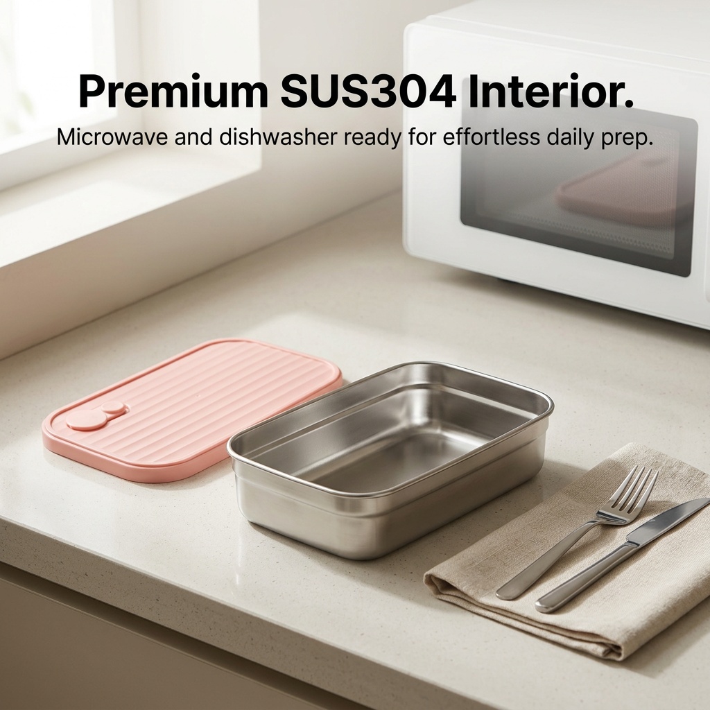 Kotak Makan Bento Stainless St - Meal Prep Kinder ulasan dan harga