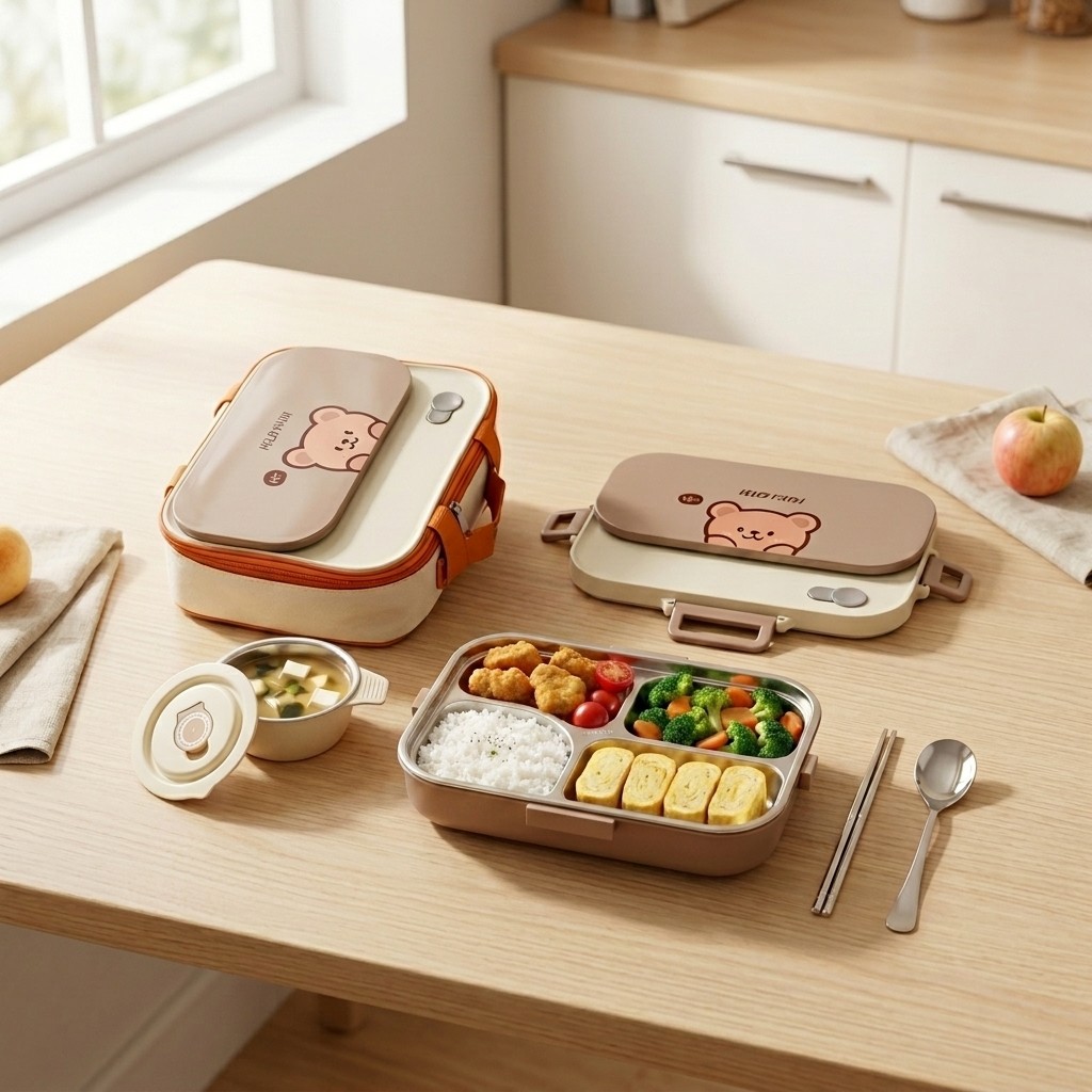 Kotak Makan Bento Anti Bocor d - Meal Prep Kinder ulasan dan harga