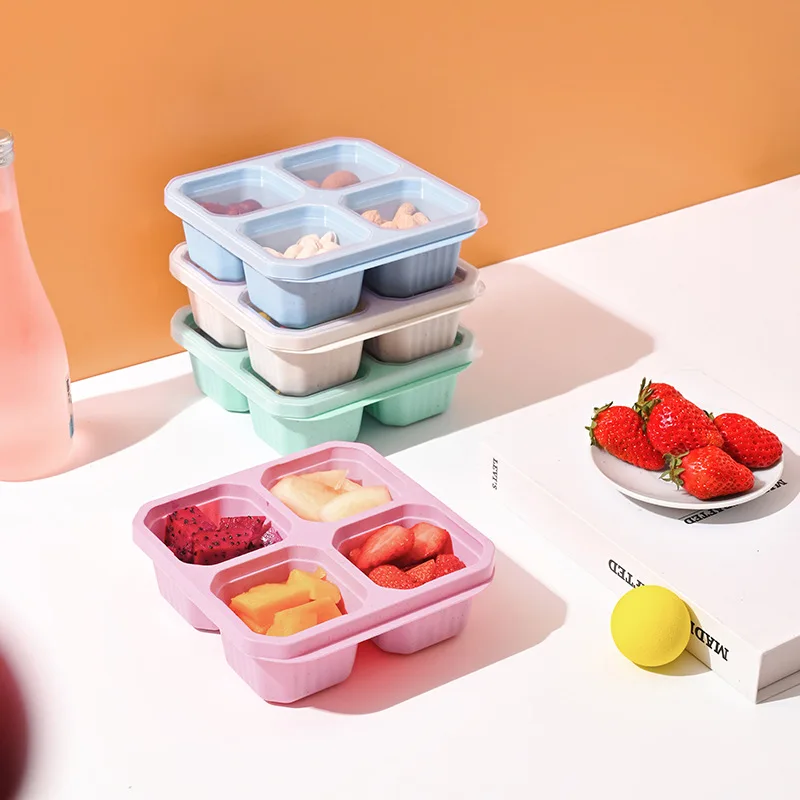 Kotak makan ringan 4 kisi untu - Meal Prep Kinder ulasan dan harga