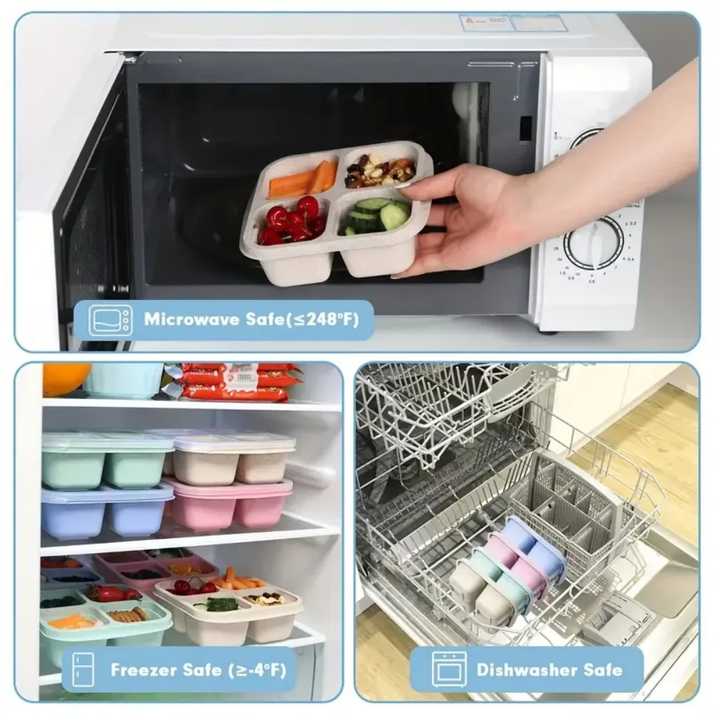 Kotak makan ringan 4 kisi untu - Meal Prep Kinder ulasan dan harga